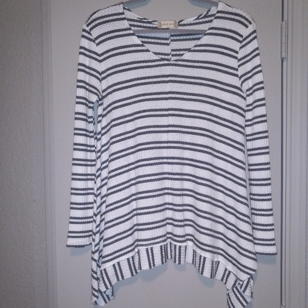 Altar'd State Long Sleeve Striped Top